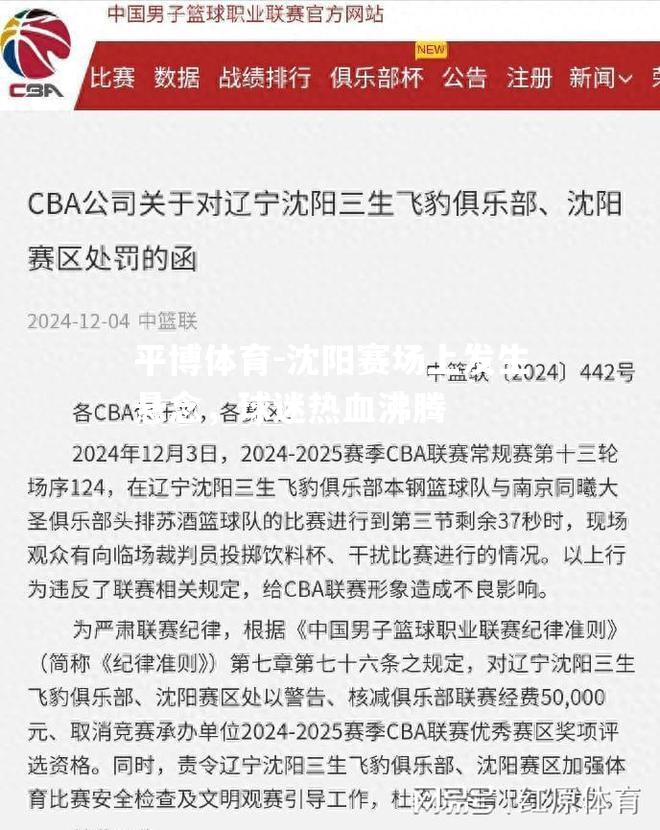 平博体育-沈阳赛场上发生悬念，球迷热血沸腾